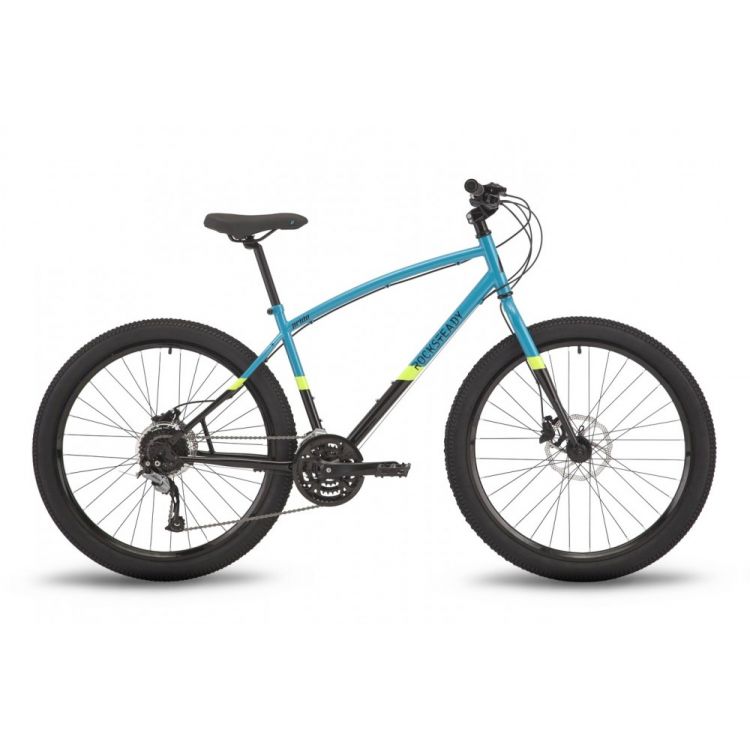 Велосипед 27,5" Pride Rocksteady 7.2 2019 голубой / черный