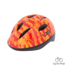 Шлем детский Green Cycle Pixel оранжевый / красный лак