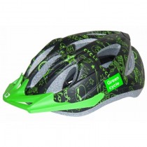 Шлем детский Green Cycle Fast Five черно-зеленый